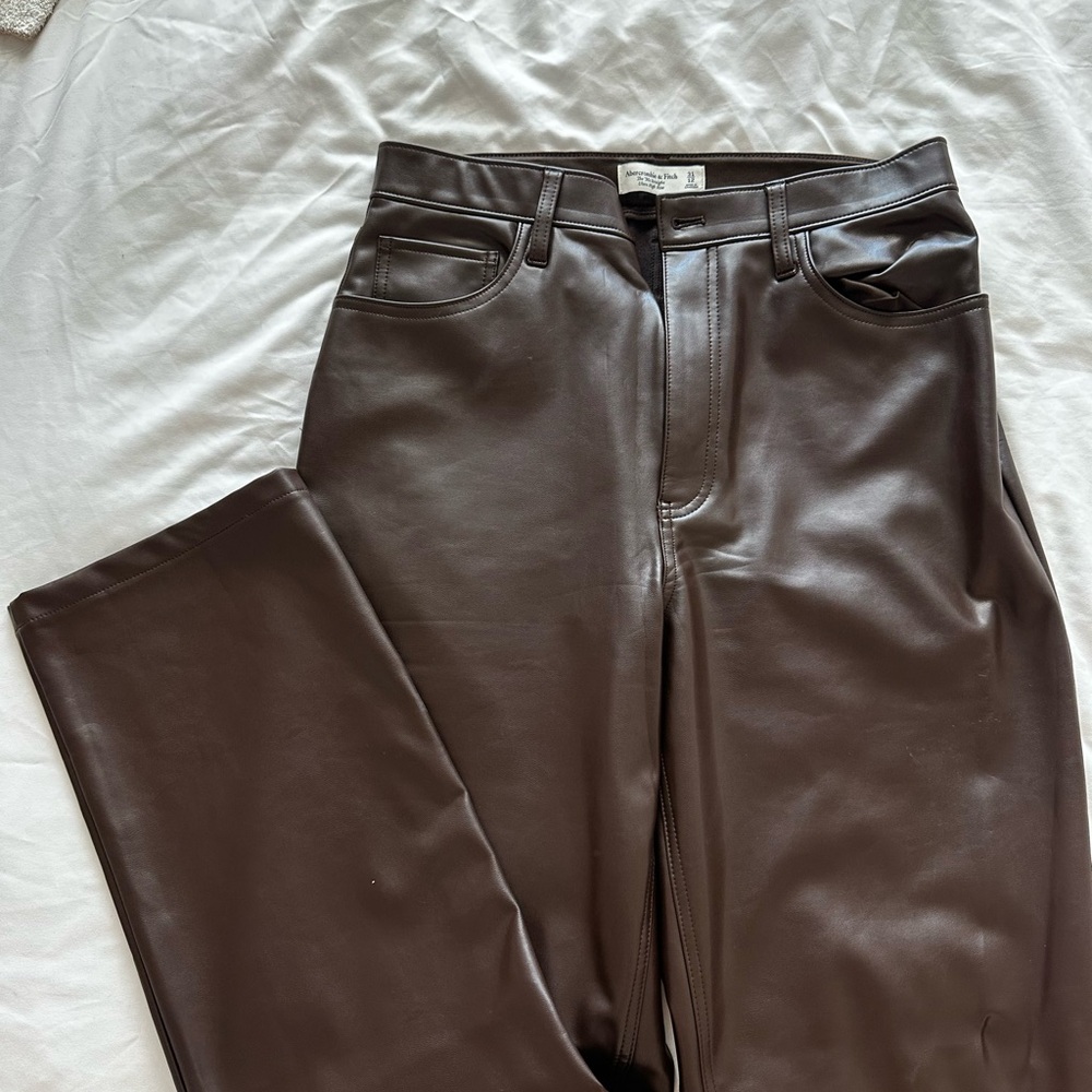 Abercrombie & Fitch Brown Straight Leg Pants